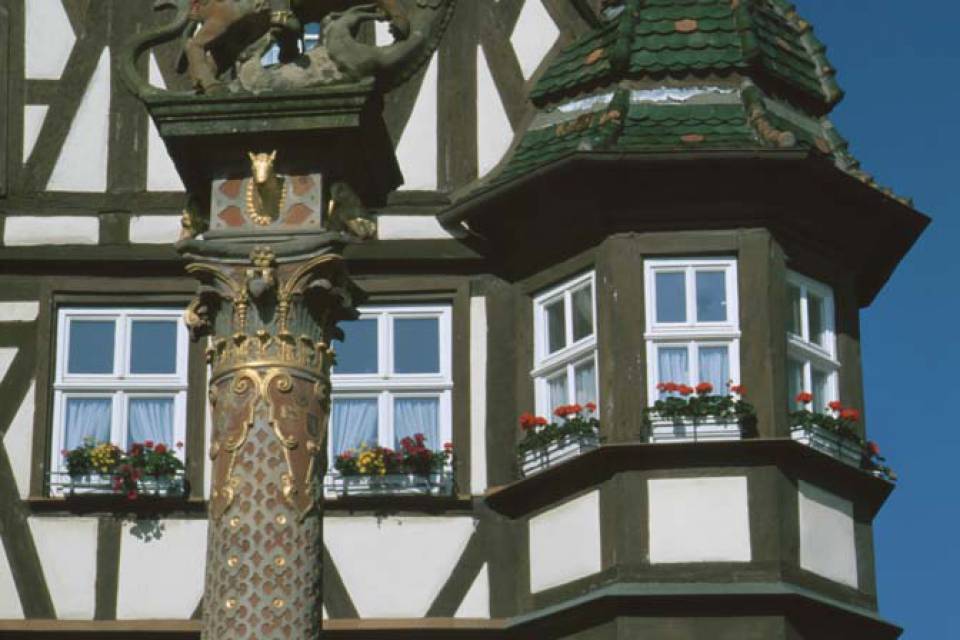 Historisches Gebäude in Rothenburg