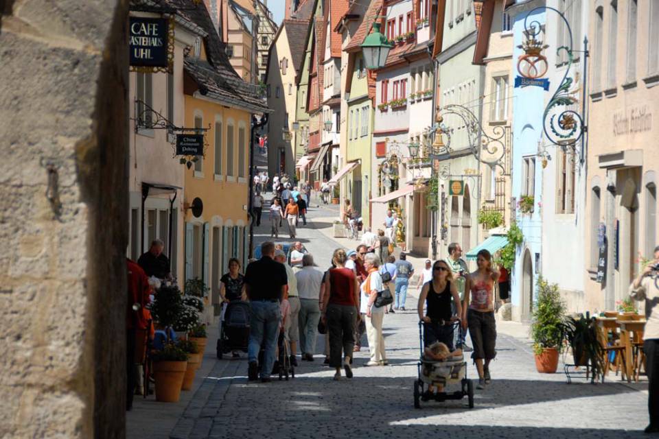 Untere Schmiedgasse in Rothenburg ob der Tauber