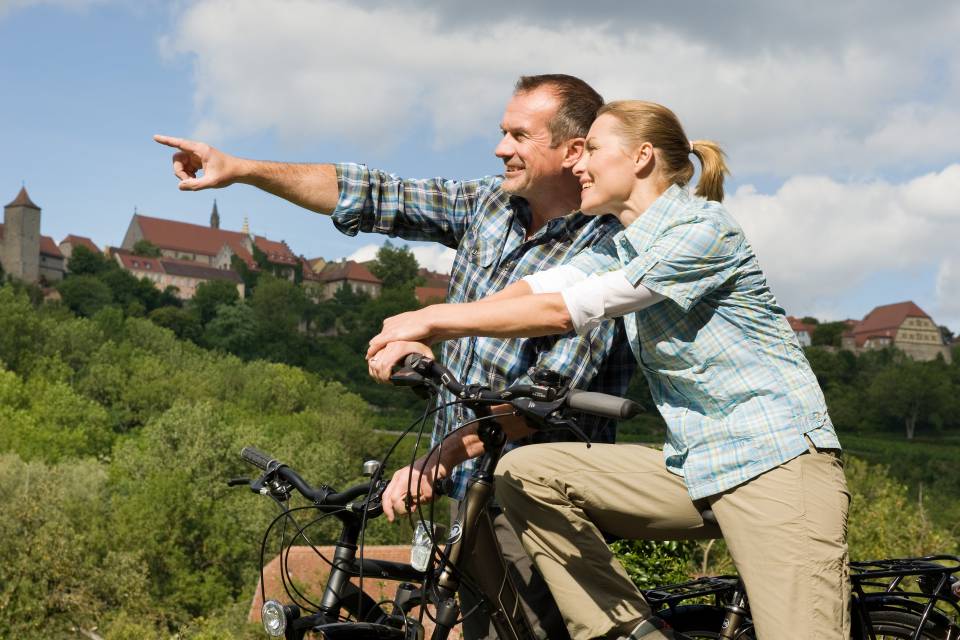 Perfect routes for leisurely cyclists: Liebliches Taubertal cycle route - Rappen Rothenburg