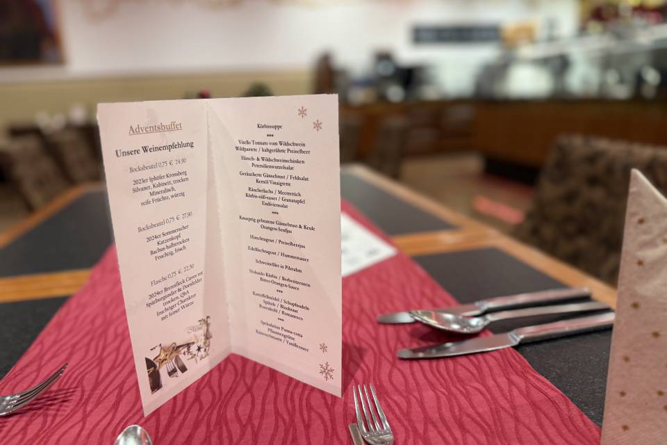 Mid-November to Christmas: Advent buffet - Rappen Rothenburg